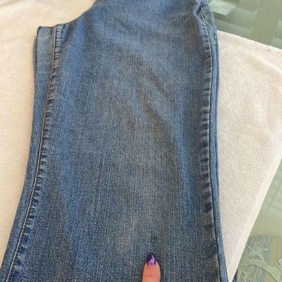 NYDJ Bootcut Denim Jeans Sz 16 GUC Lift X Tuck Slimming Tummy Control - Picture 14 of 17